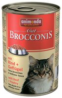 Корм для кошек Animonda Brocconis Cat для кошек с говядиной и мясом домашней птицы (0.4 кг) 6 шт. 0.