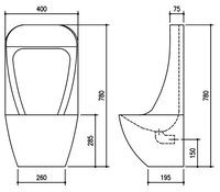 Писсуар OXO UL1109