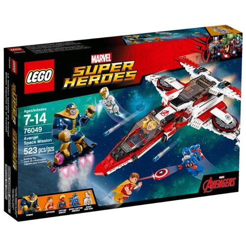 Конструктор LEGO Marvel Super Heroes 76049 Реактивный самолёт Мстителей, 523 дет.