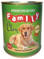 Корм для собак CLAN Family Паштет из ягнёнка для собак (0.750 кг) 1 шт.