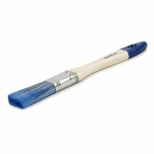 Плоская кисть для водных красок и лаков ZOLDER 25 х 10 мм, искусственная щетина, деревянная ручка 02512aqz