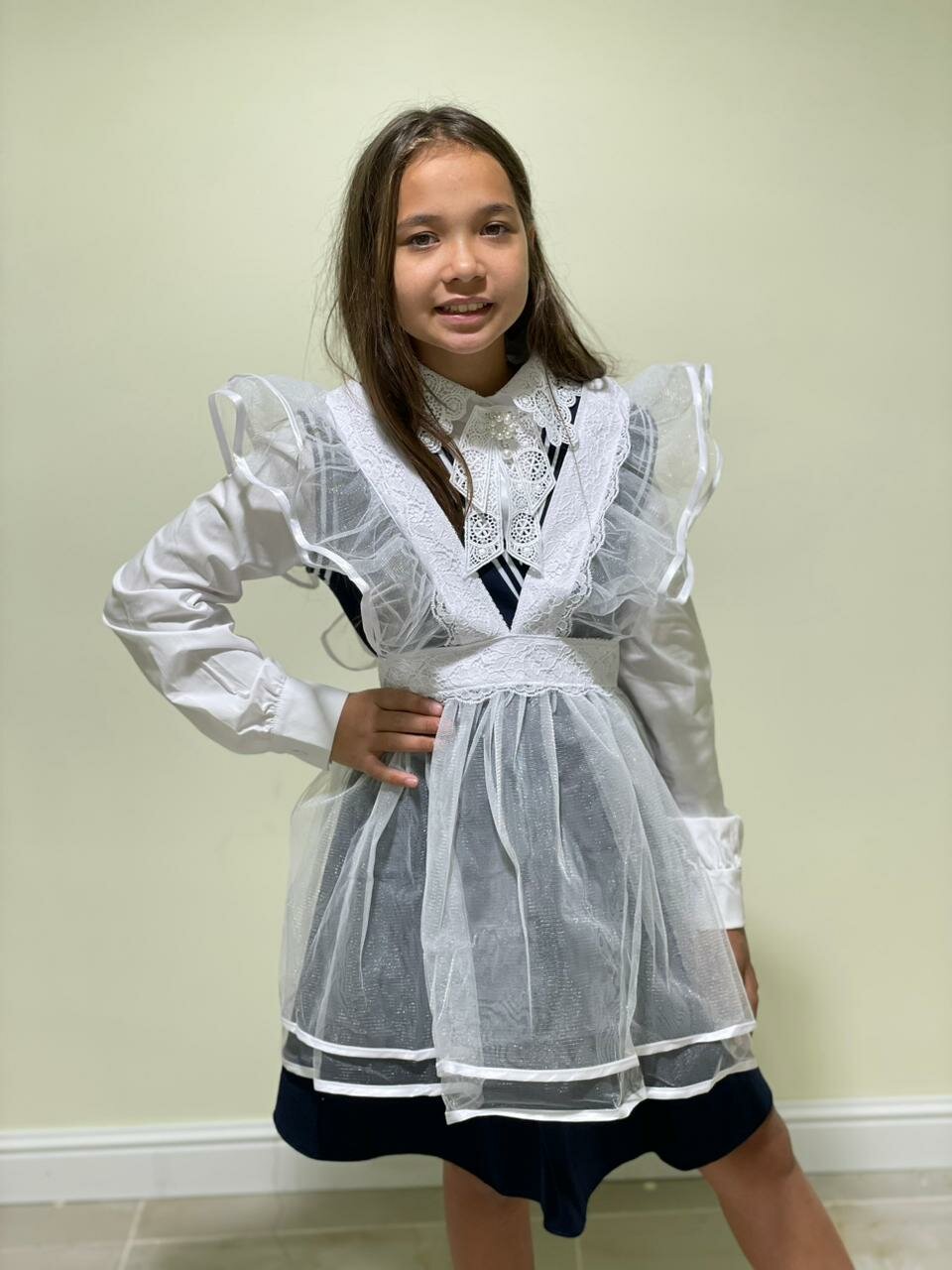 фото Фартук белый без рисунка