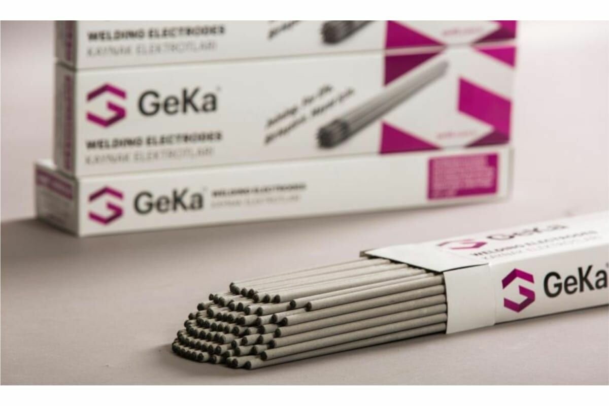 Электроды GEKA LOTUS ф 3,2 мм, пачка 2,5 кг (тип Э46, пост.+перем., рутил-целлюлоз) аналог ОК 46 - фотография № 1