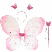 Карнавальный набор (крылья, ободок, палочка) «Чудесная Фея», розовый