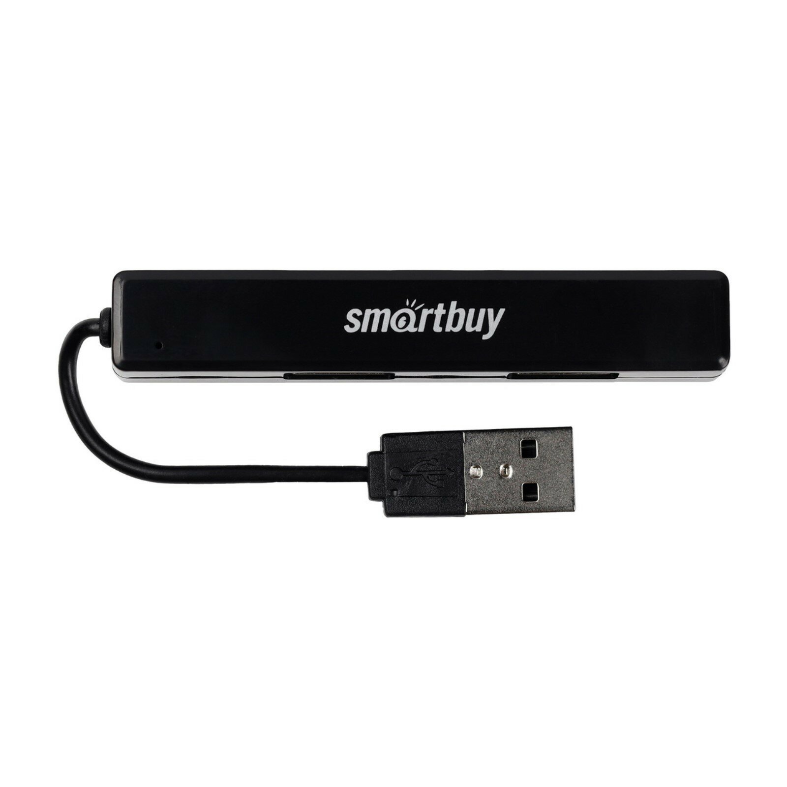 Разветвитель USB портов Smartbuy SBHA-408-K, 4 порта, черный