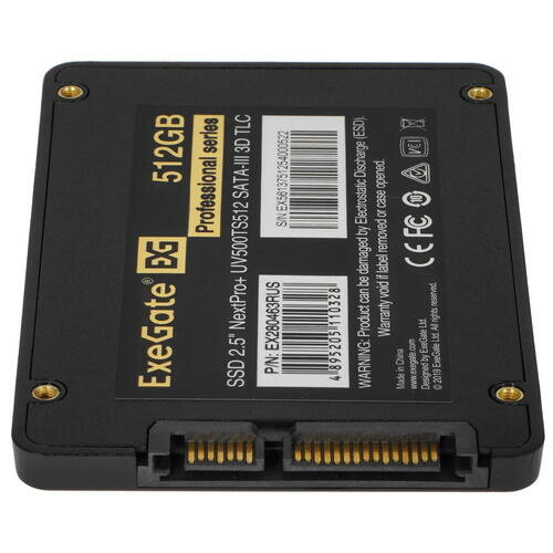 Накопитель SSD ExeGate UV500NextPro+ 512Gb (EX280463RUS) - фото №19