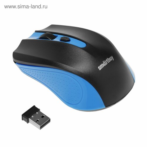 Мышь Smartbuy ONE 352 беспроводная оптическая 1600 dpi 2xAAA не в компл сине-чёрная 93000₽