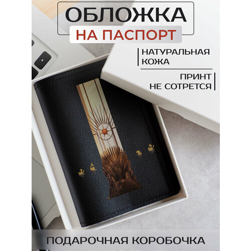 Обложка для паспорта RUSSIAN HandMade, черный обложка на паспорт дом дракона house of the dragon 1