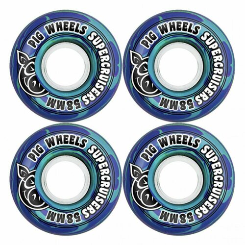 Колеса для скейтборда, круизера Pig supercruieser, размер 58 мм, жесткость 85a