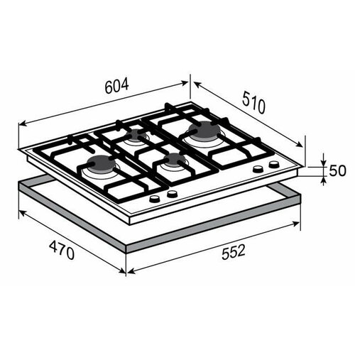Zigmund Shtain MN 15561 B варочная поверхность 2299000₽