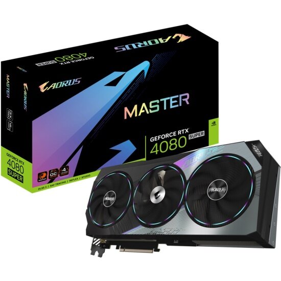Видеокарта Gigabyte GeForce RTX 4080 SUPER AORUS MASTER 16G