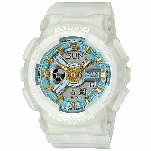 Наручные часы CASIO Baby-G BA-110SC-7A, белый, серебряный casio ba 110xsw 7a