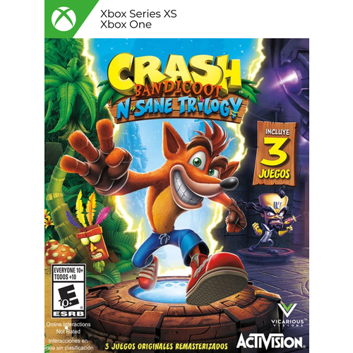 игра crash bandicoot quadrilogy bundle xbox one xbox series x s электронный ключ аргентина Crash Bandicoot N. Sane Trilogy Xbox One, Xbox Series X|S электронный ключ