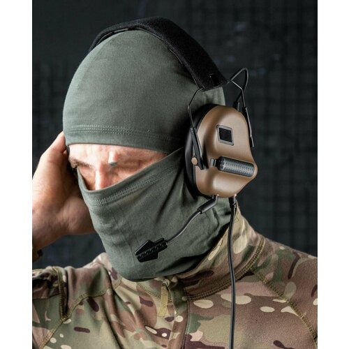 Тактические наушники активные с микрофоном для стрельбы тактическая гарнитура на шлем койот 2079200₽