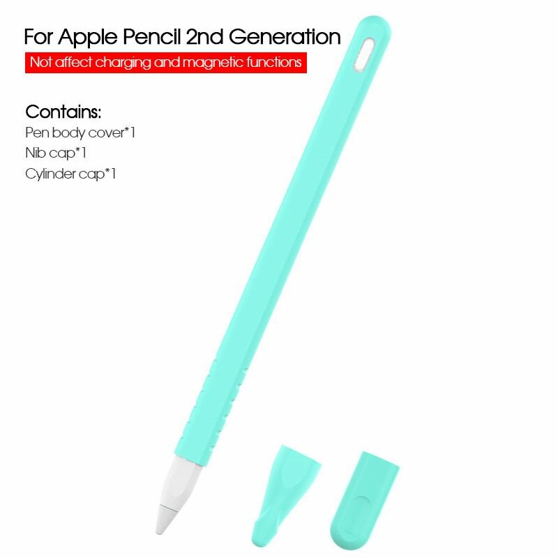 Защитный силиконовый чехол для Apple Pencil gen.2 мятно-зеленый