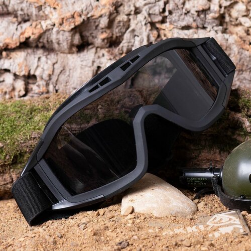 очки тактические со сменными линзами бежевые Очки защитные TAC тактические Revision Goggles со сменными линзами черные