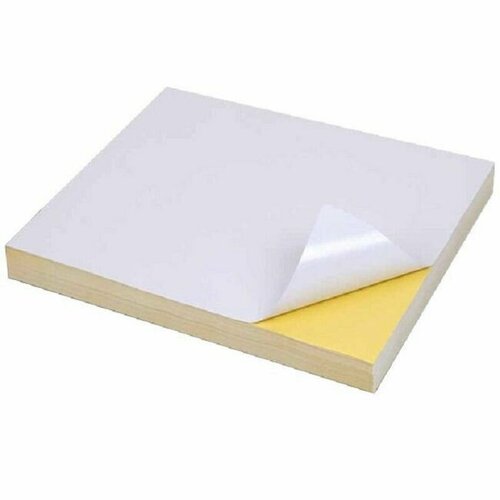 Самоклеящаяся бумага белая, матовая, А4, 1 этикетка 210*297 мм, 500 листов