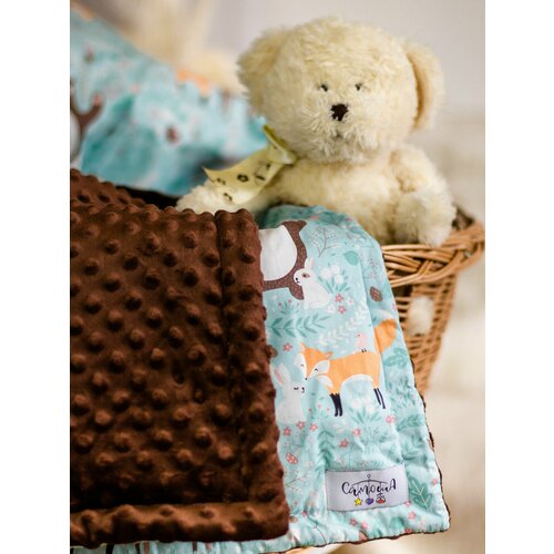 Плед детский плюшевый в кроватку