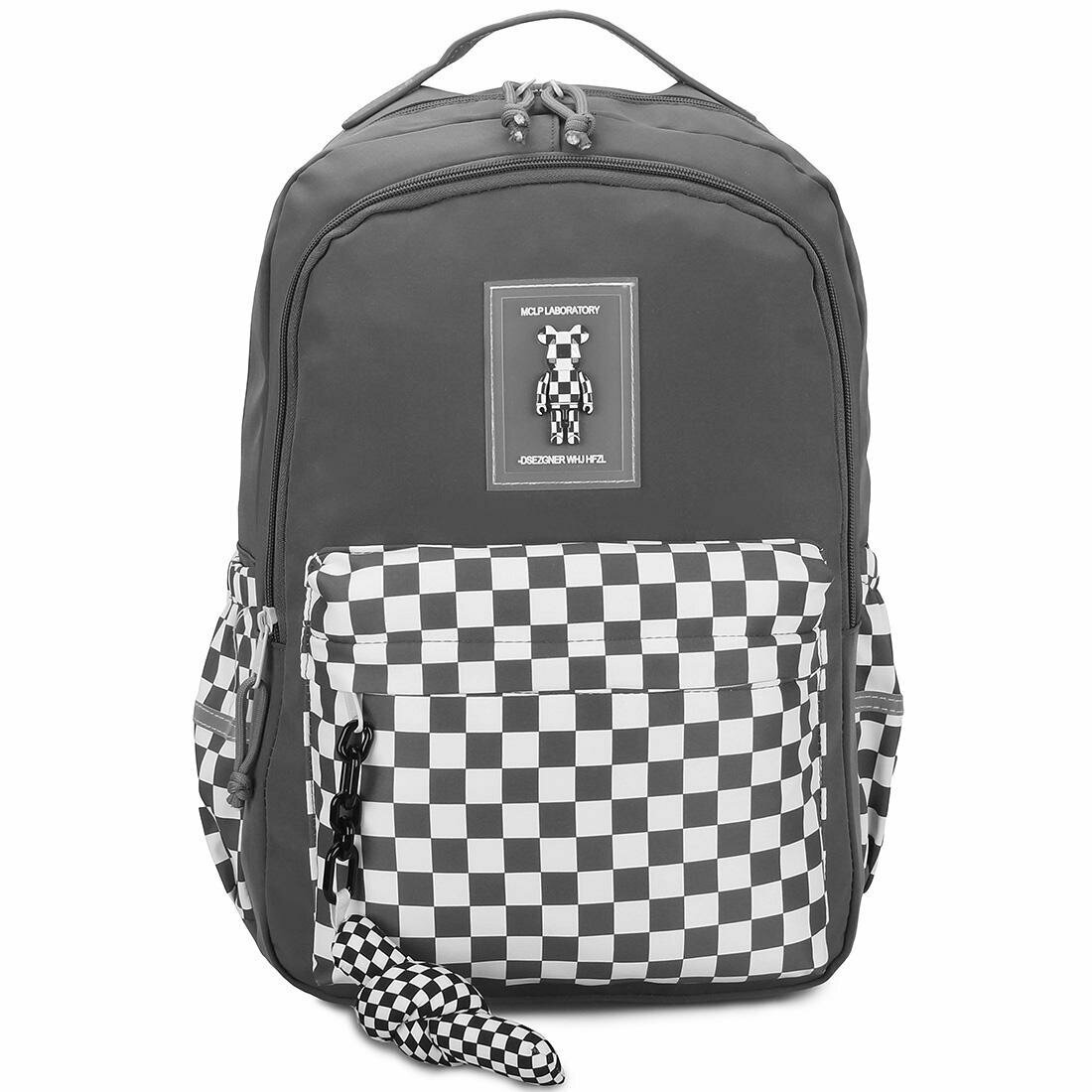 Рюкзак для подростков в школу «Chess» 505 Dark Grey