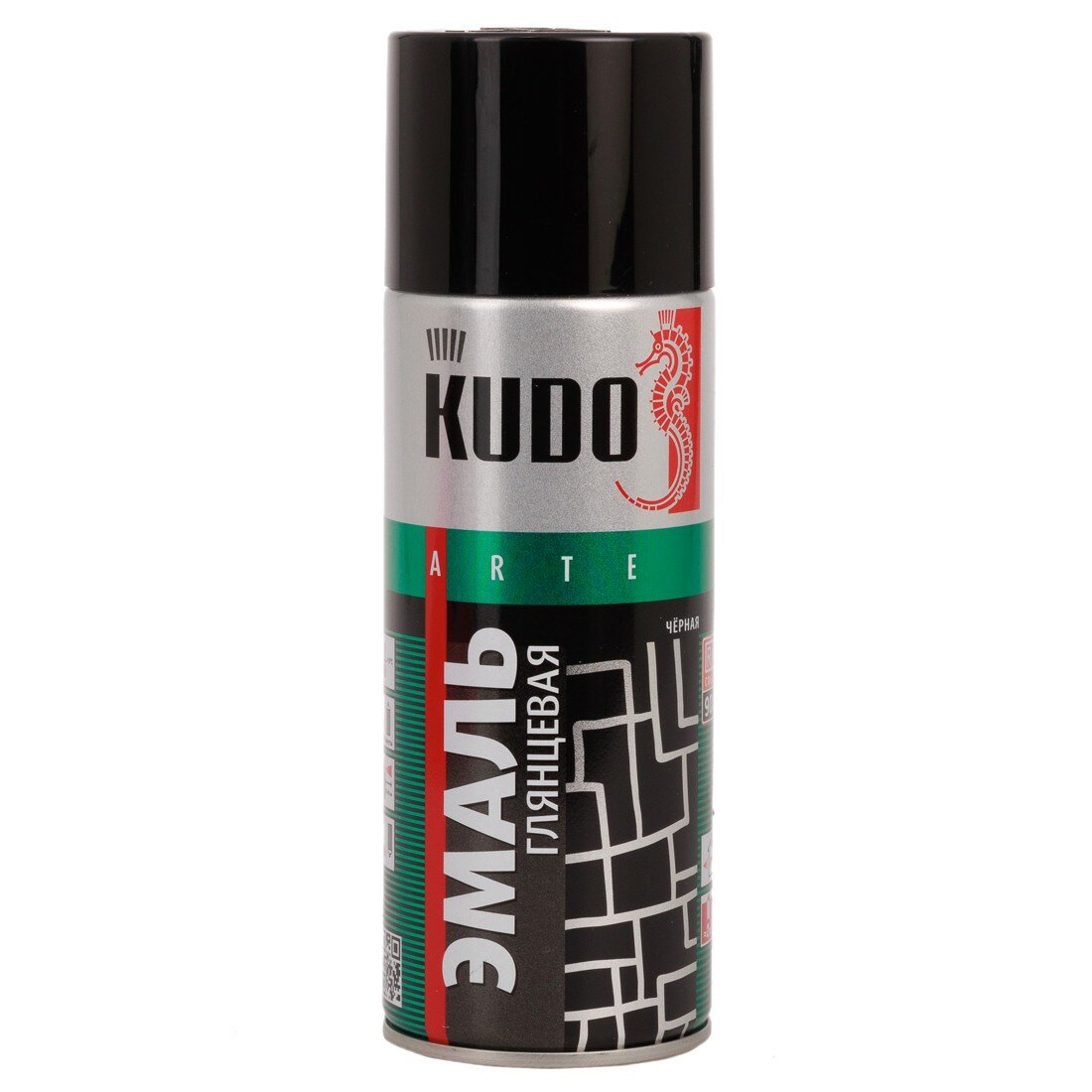 Краска-эмаль KUDO 1002 универсальная черная