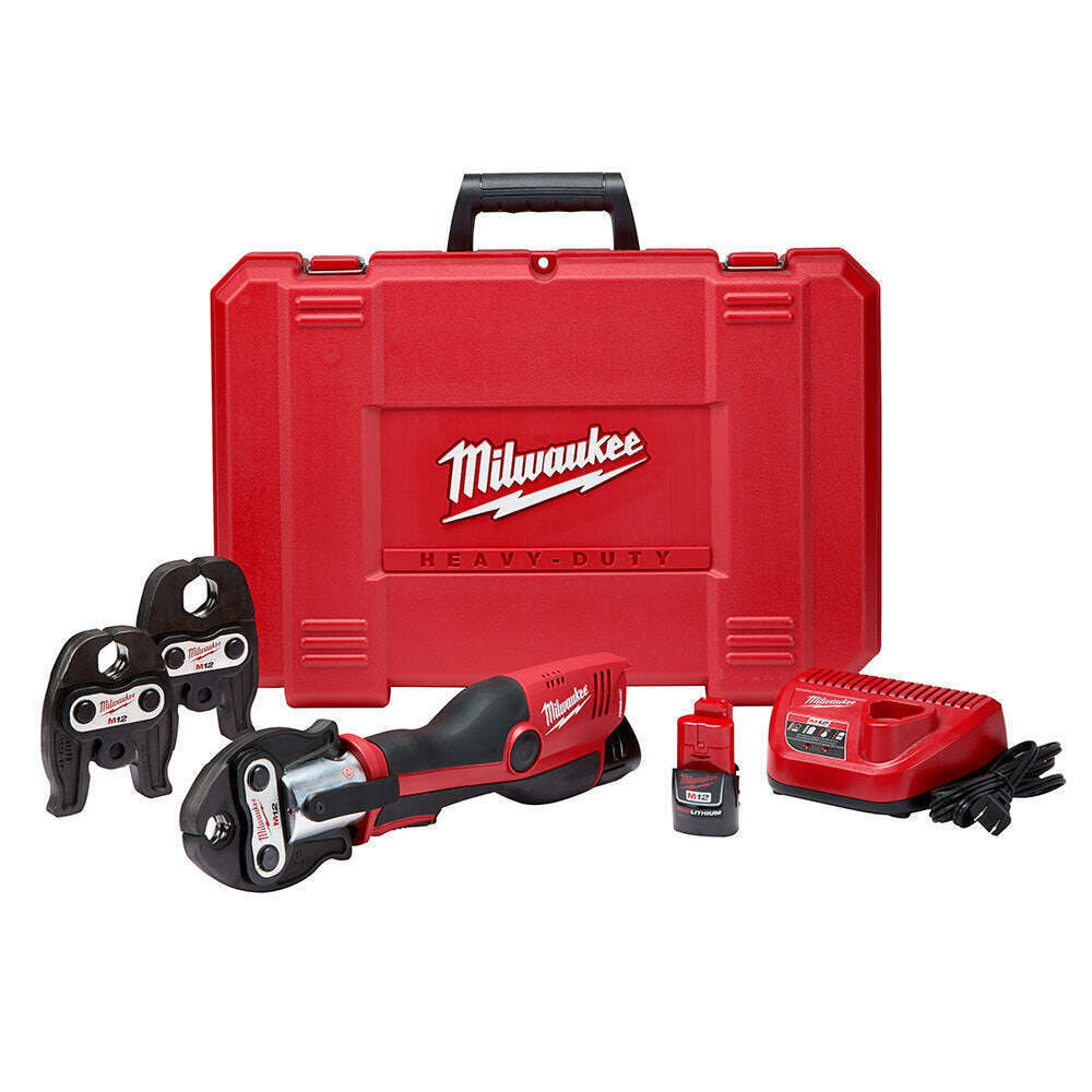 Аккумуляторный гидравлический инструмент для обжима труб Milwaukee M12 2473-22 1/2-1 KIT ( 0045242288311 ) USA