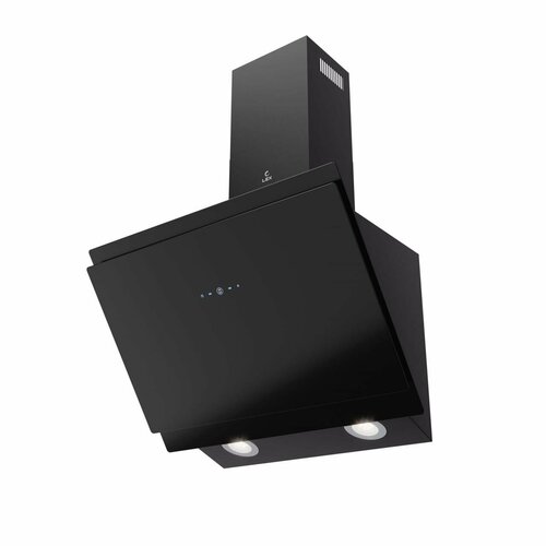 Вытяжка кухонная наклонная LEX FURIA 600 BLACK сенсорное управление отложенное выключение отделка стекло окрашенная сталь 13041₽