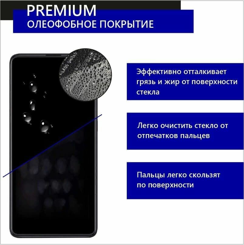 Защитное стекло "Премиум" для Vivo V30e 5G антибликовое, глянцевое, прозрачное — фото 1