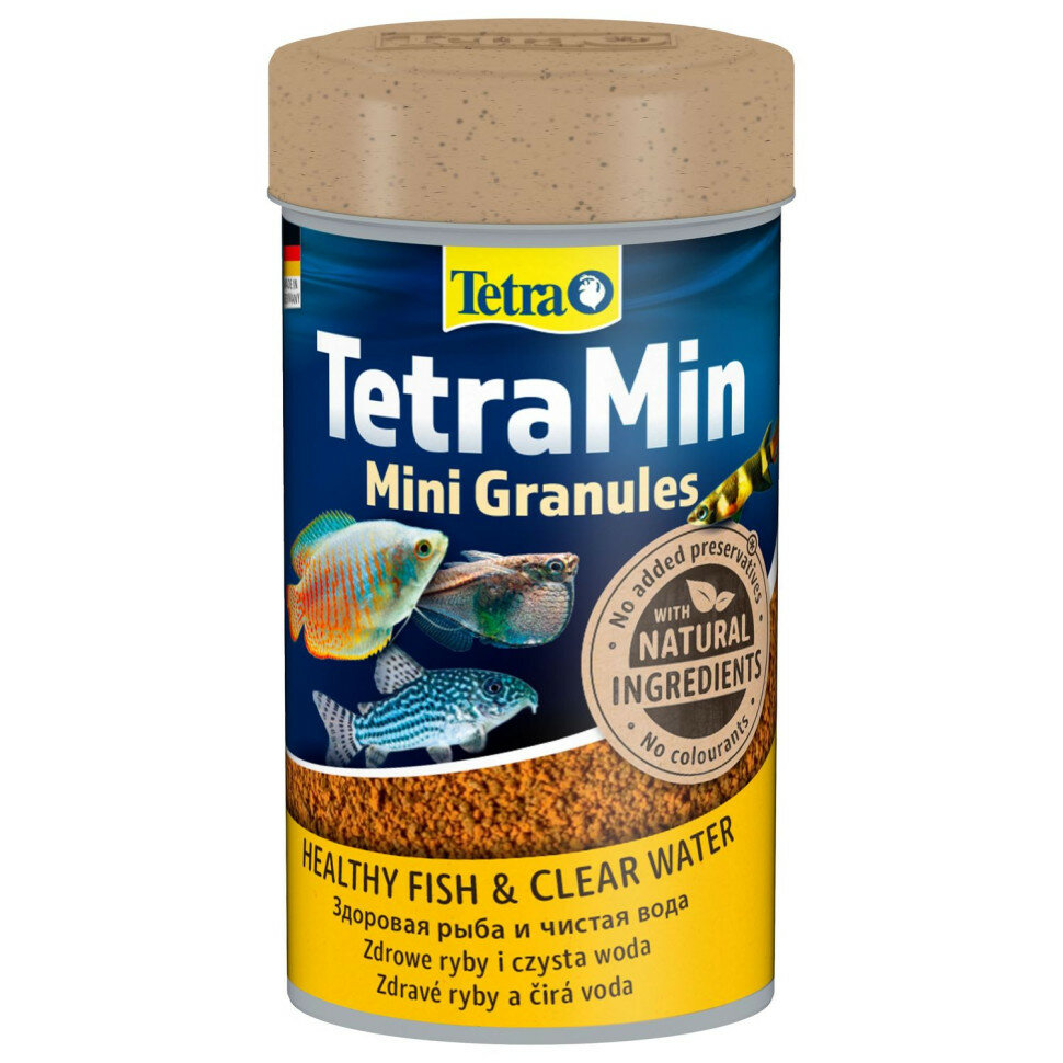 TetraMin Mini Granules корм в mini гранулах для молоди и мелких рыб 100 мл — фото 1