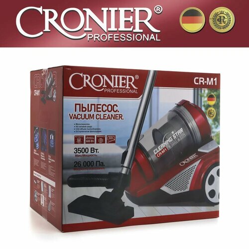 Пылесос CRONIER CR-M1 для дома 3500 Вт 26000 пас Пылесос бытовой со стаканом для сухой уборки 8883₽