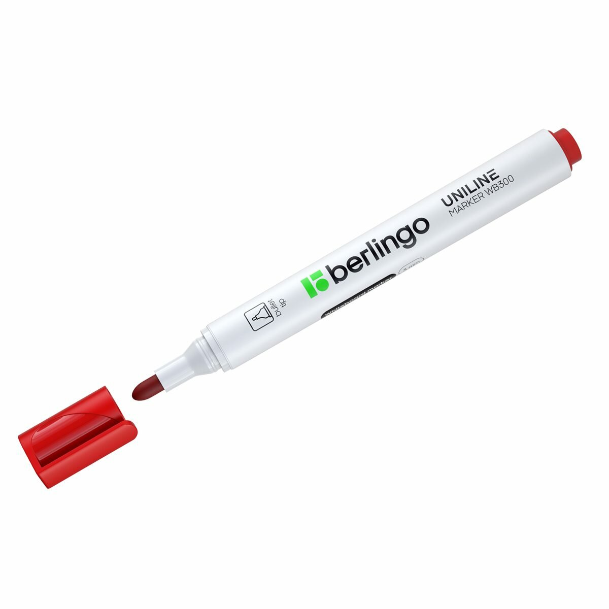 Маркер для досок Berlingo Uniline WB300 (круглый наконечник, 3мм, красный) (PM6412)