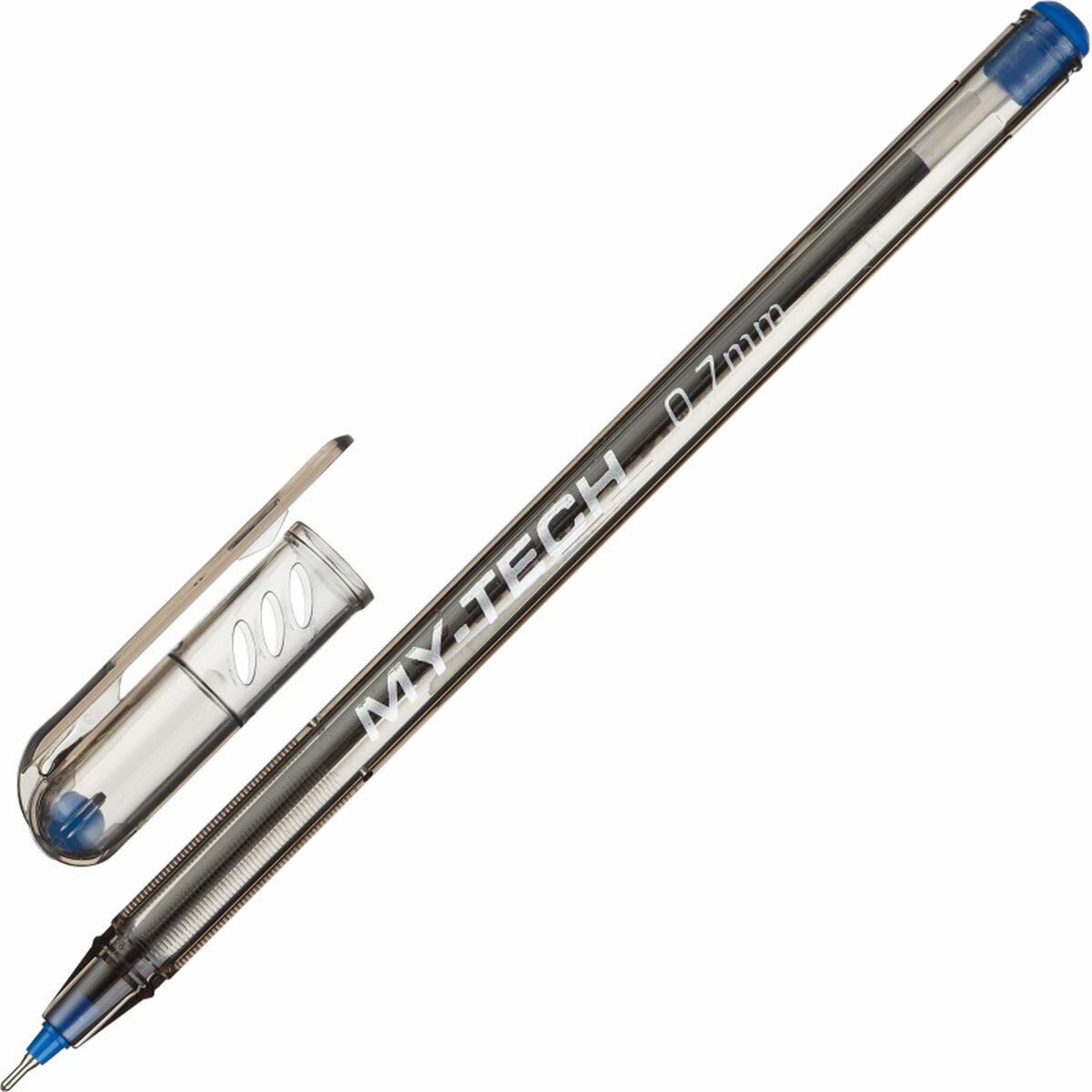 Ручка шариковая Pensan My-Tech (0.7мм, синяя, игольчатый стержень, масляная) (2240/25), 25шт.