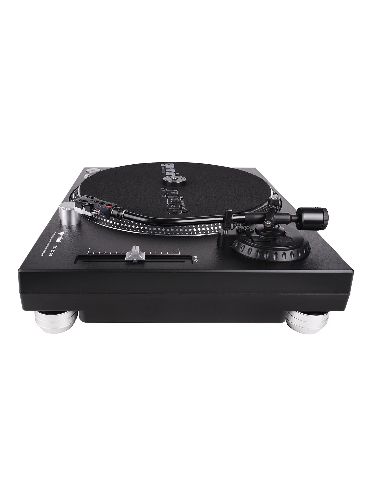 Виниловый проигрыватель Gemini TT-1200, ременной привод, питч +/- 10%, 3 скорости, фонокорректор, USB интерфейс — фото 1