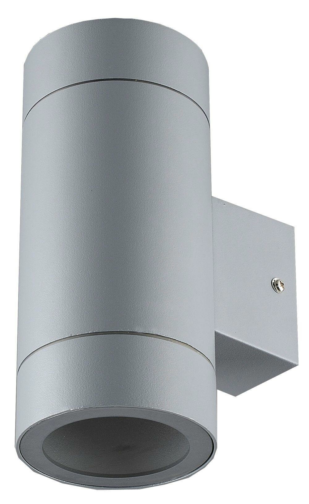 Ecola GX53 LED 8013A светильник накладной IP65 прозрачный Цилиндр металл. 2*GX53 Серый матовый 205x1