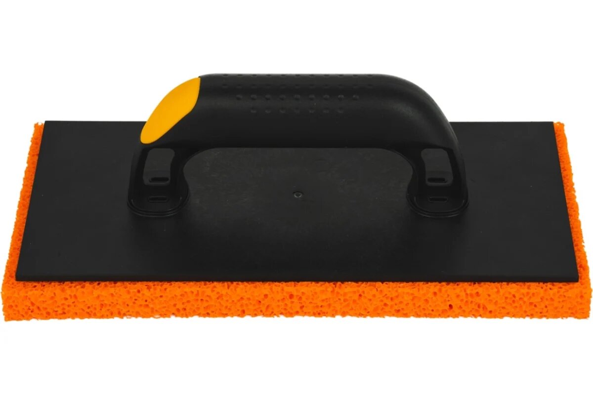 Терка HARDY 28x14 cм с резиновой оранжевой губкой толщ. 18 мм ручка 2К 0840-602818