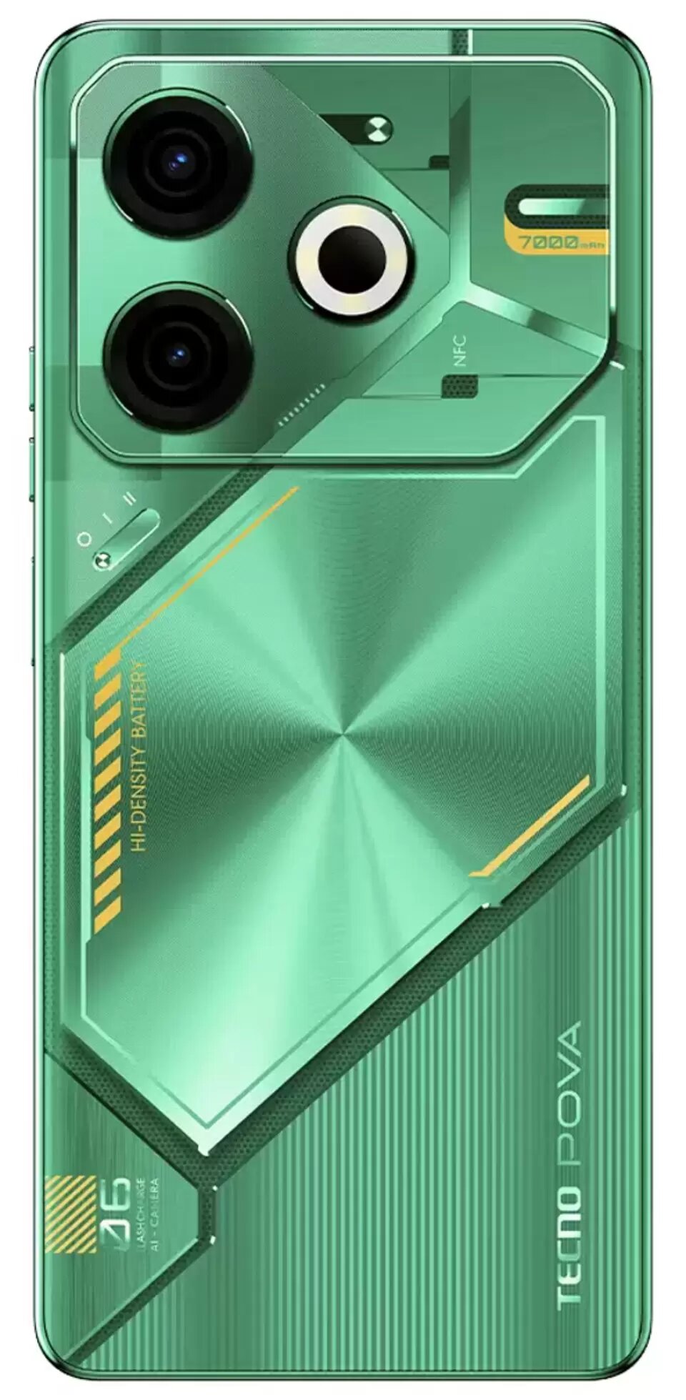 Смартфон Tecno Pova 6 Neo 8/256 зеленый Android 14 6.8" 50Мп — фото 1