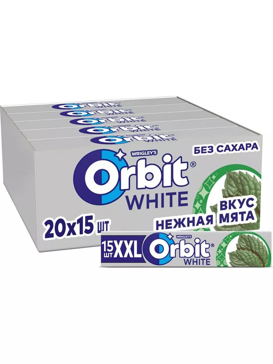 Орбит XXL нежная мята 20,4г 20 пачек