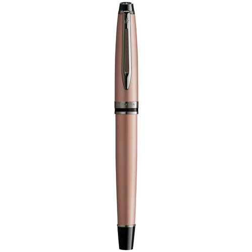 Ручка роллер Waterman Expert DeLuxe (2119264) Metallic Rose Gold RT F черн. черн. подар. кор.