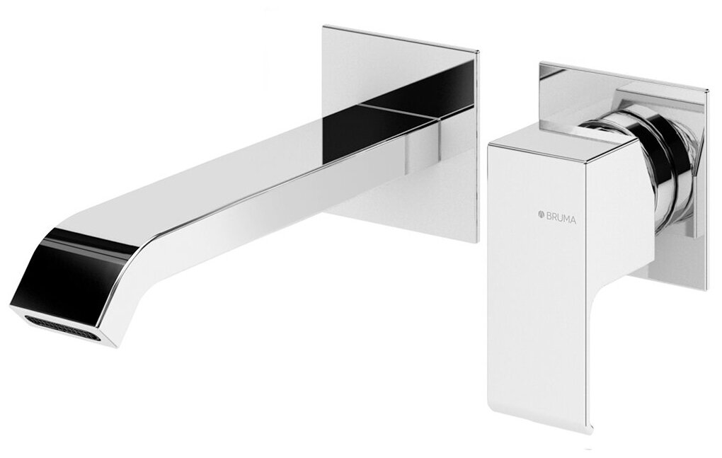 Смеситель для раковины настенный встроенный BRUMA LINEA 182 840 1CR хром