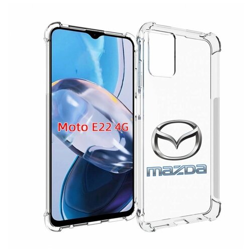 Чехол MyPads mazda-мазда-4 мужской для Motorola Moto E22 4G / E22i 4G задняя-панель-накладка-бампер