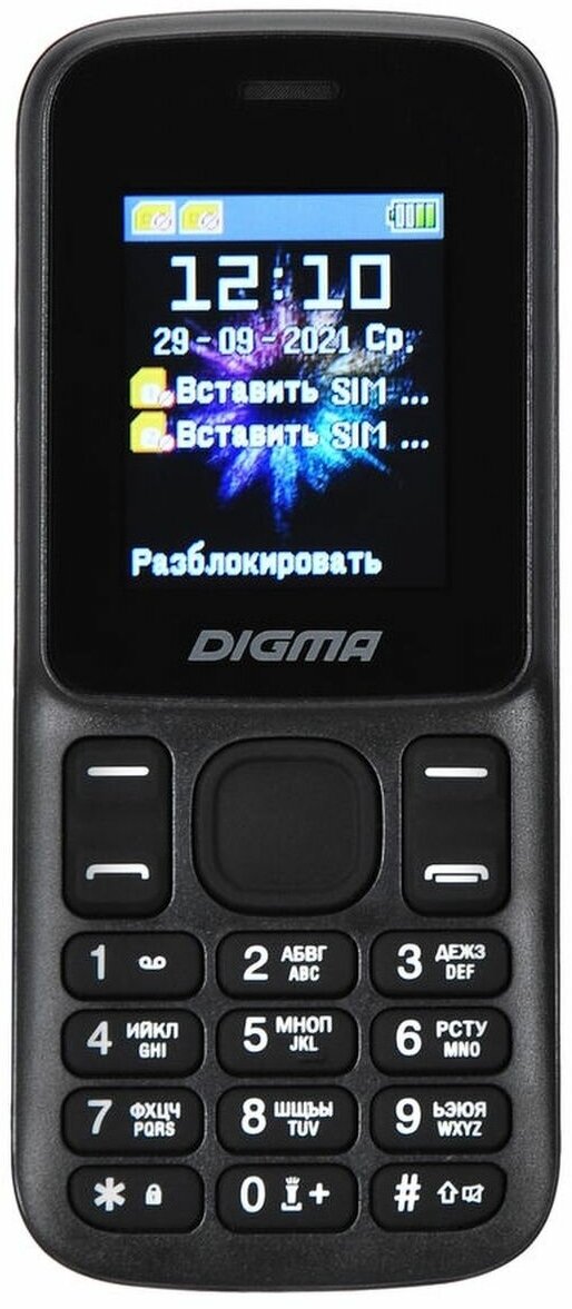 Сотовый телефон Digma Linx A172 черный