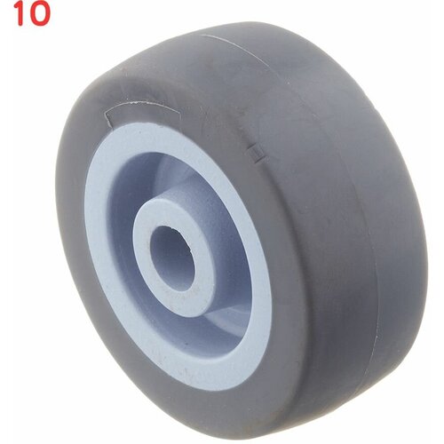 Колесо с резиновым бандажом пластик d50 мм (10 шт.) колесо с резиновым бандажом пластик d75