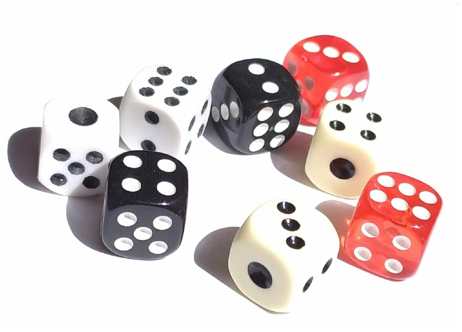 Кубики разноцветные набор 8 шт. — фото 1