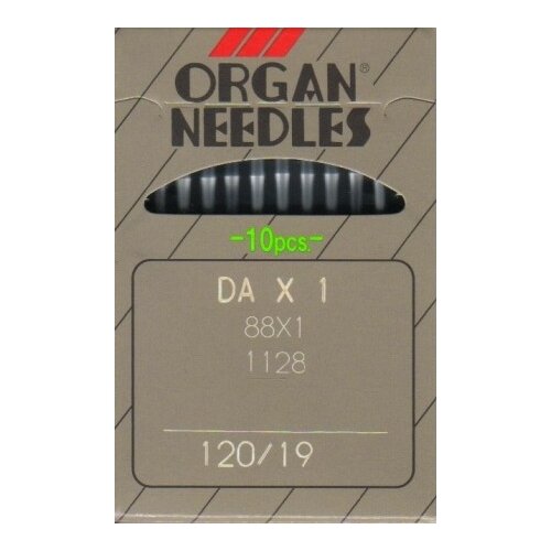 фото Набор игл для промышленных швейных машин organ needles № 120, 10 штук, арт. dax1