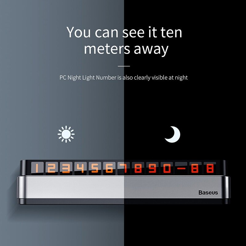 Парковочная карта Parking Number Plate Baseus - фото №19
