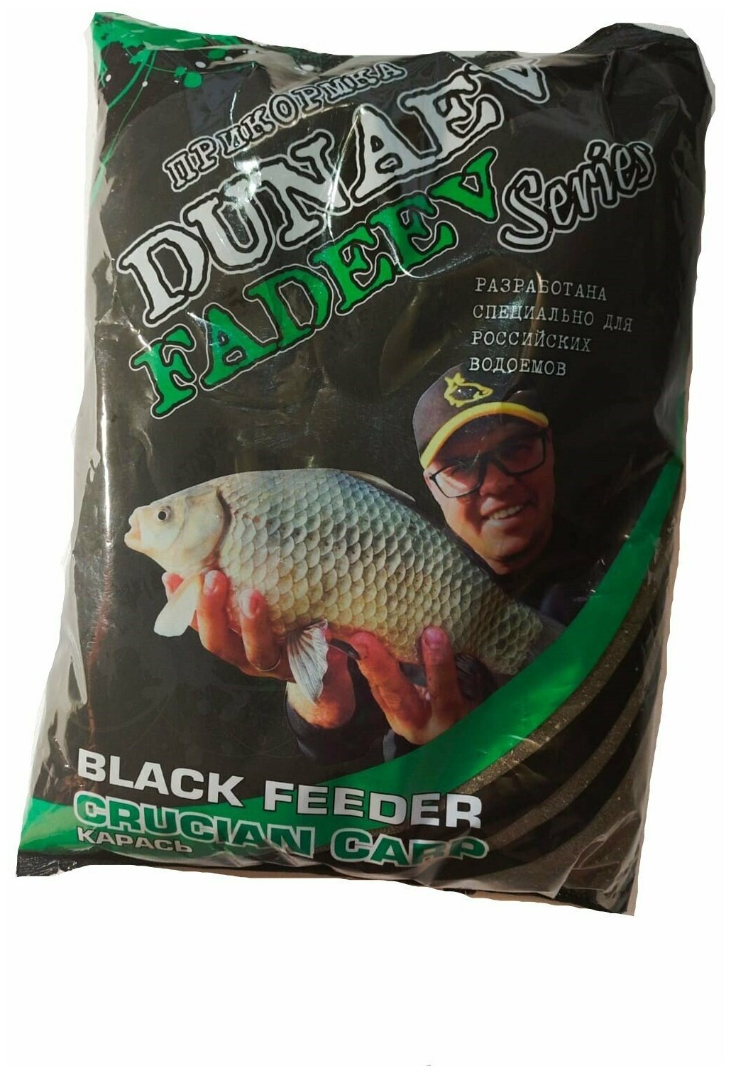 Дунаев Прикормка "DUNAEV-FADEEV" 1кг Black Feeder Crucian Carp