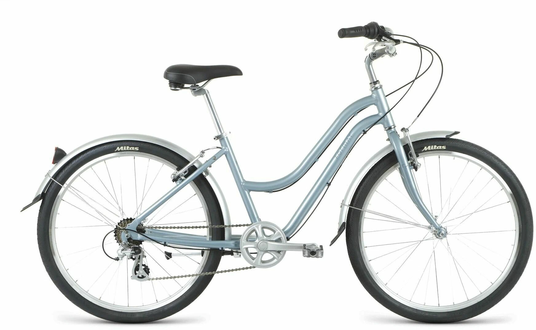 Городской велосипед Format 7733, 26", 7 скоростей, рост OS, серый