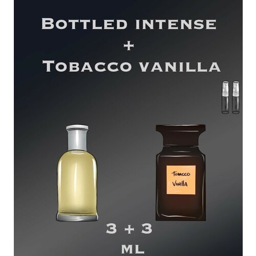 Масляные духи набор crazyDanKos Boss Bottled + Tobacco Vanille (Спрей 3+3 мл) мужские духи мужской парфюм crazydankos boss bottled спрей 30 мл