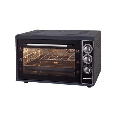 Мини-печь KRAFT KF-MO 3800, черный мини печь kraft kf mo 3800w белый