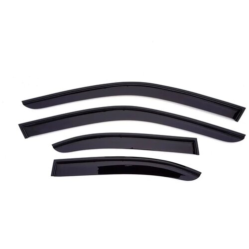 Дефлекторы окон Lexus GS IV 2012- хром (CHR09108)