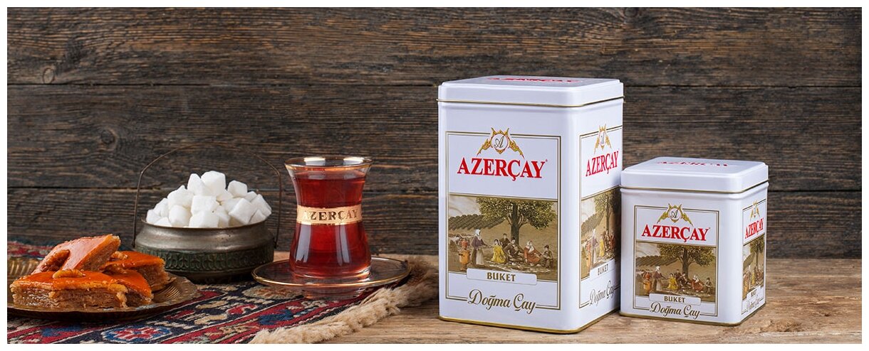 Азерчай Чай листовой Букет, черный, 100 г, 2 шт - фотография № 10